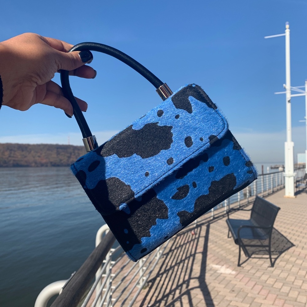 Cow print bag